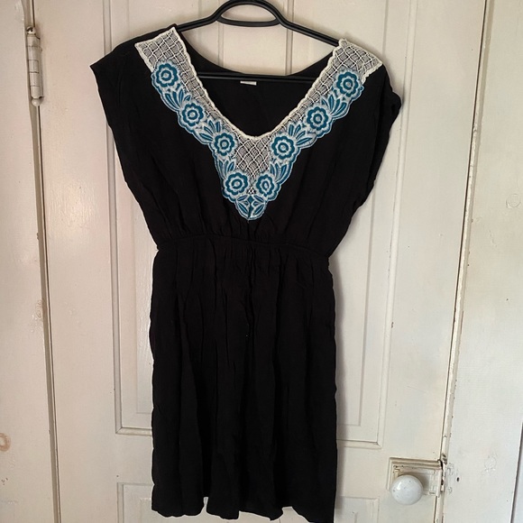Floral black dress/tunic - Picture 1 of 4